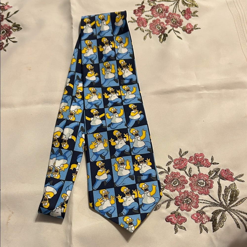 Homer Simpson Blue Tie